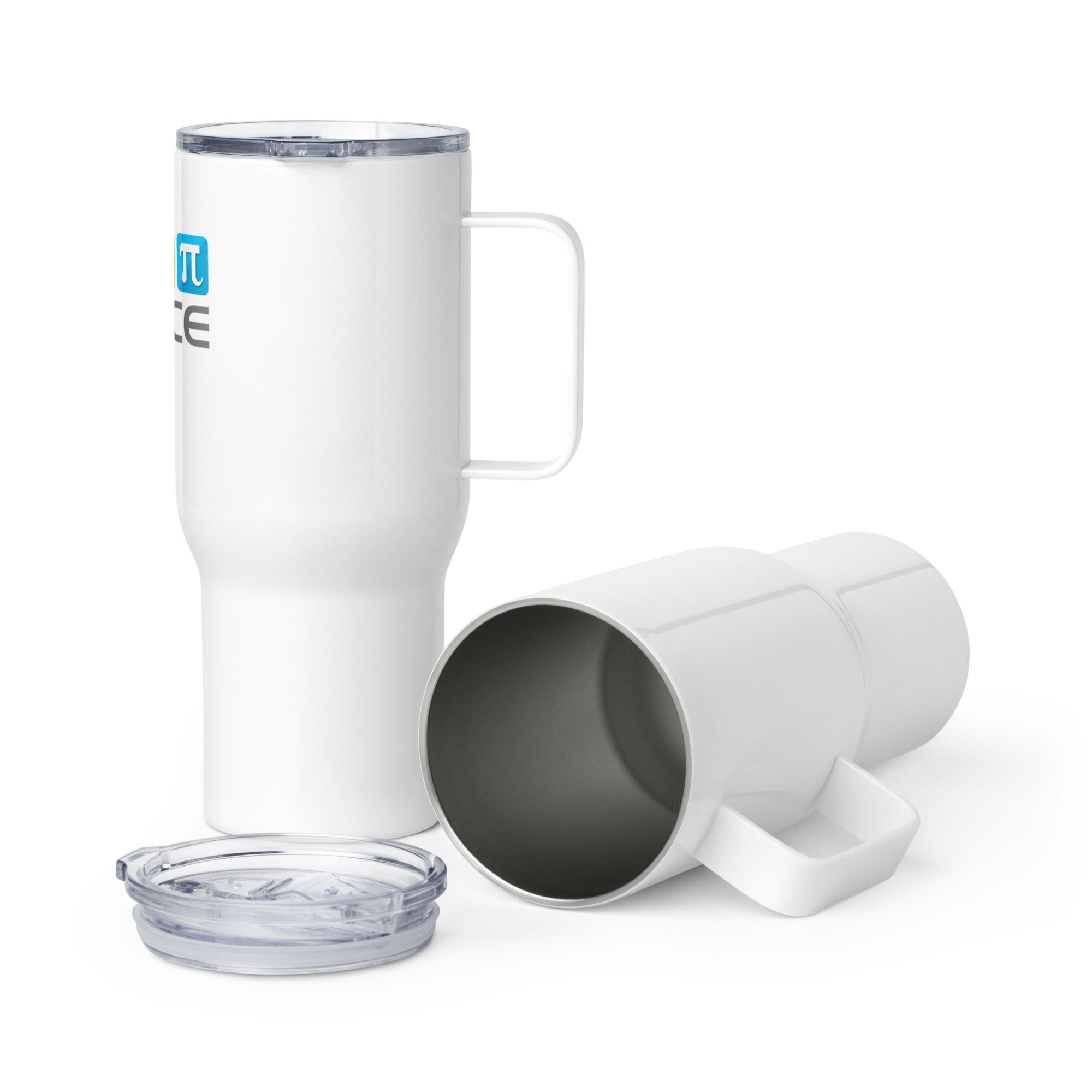 iSPACE Insulated Stainless Steel Travel Mug With Handle